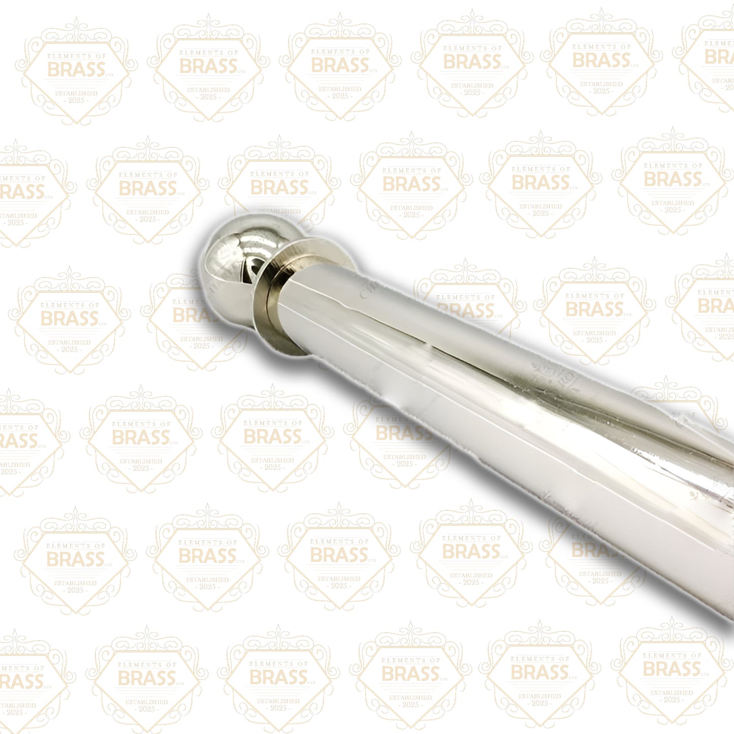 Brass Pole Set (25mm Diameter), Strong Curtain Pole Set
