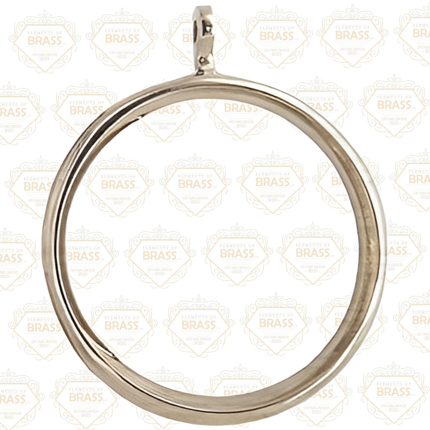 24k Moon Gold Solid Brass Ring, Durable Moon Gold Curtain Ring