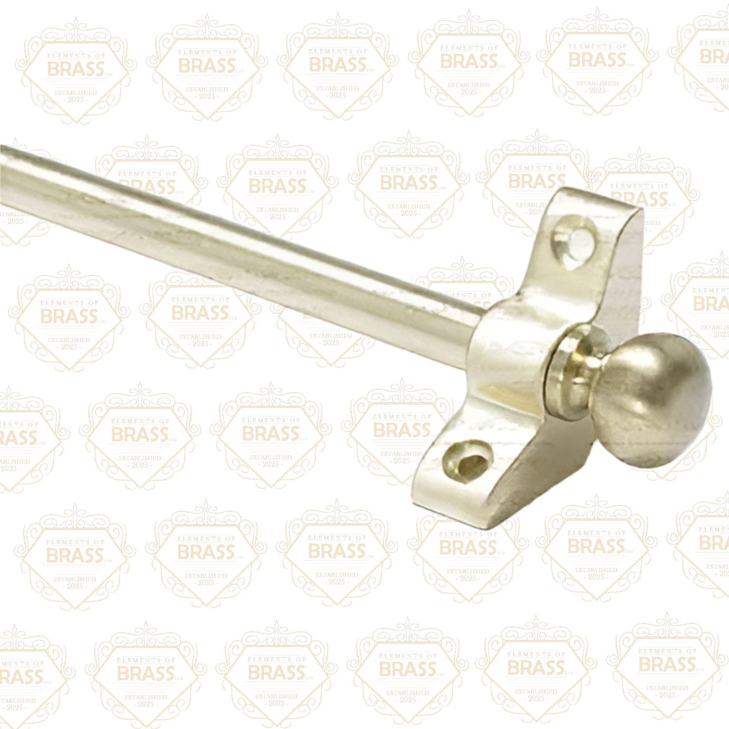 13 x Satin Brass 3/8" x 28" Stair Rods With Ball Finial
