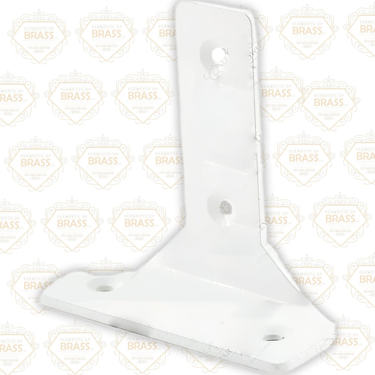 White T-Centre Bracket Pack of 20 - Curtain Rod Holder Strong And Durable Bracket