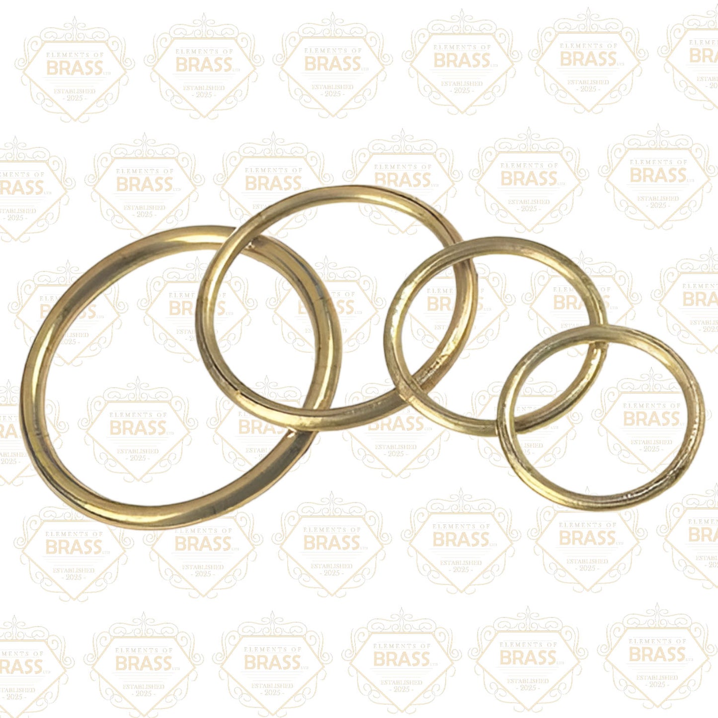 100 Pieces Of Sew On Brass Rings, Strong Solid Brass Curtain Rings