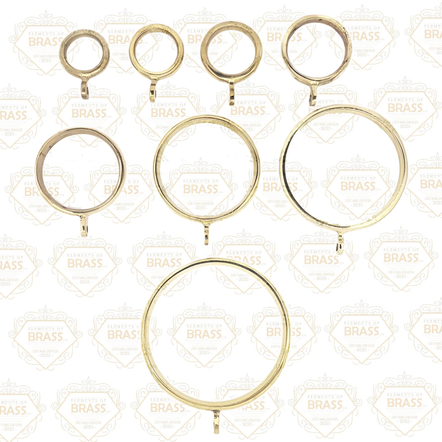 Solid Brass Curtain Rings Strong And Durable Curtain Rings For Curtain Rod In All Finishes