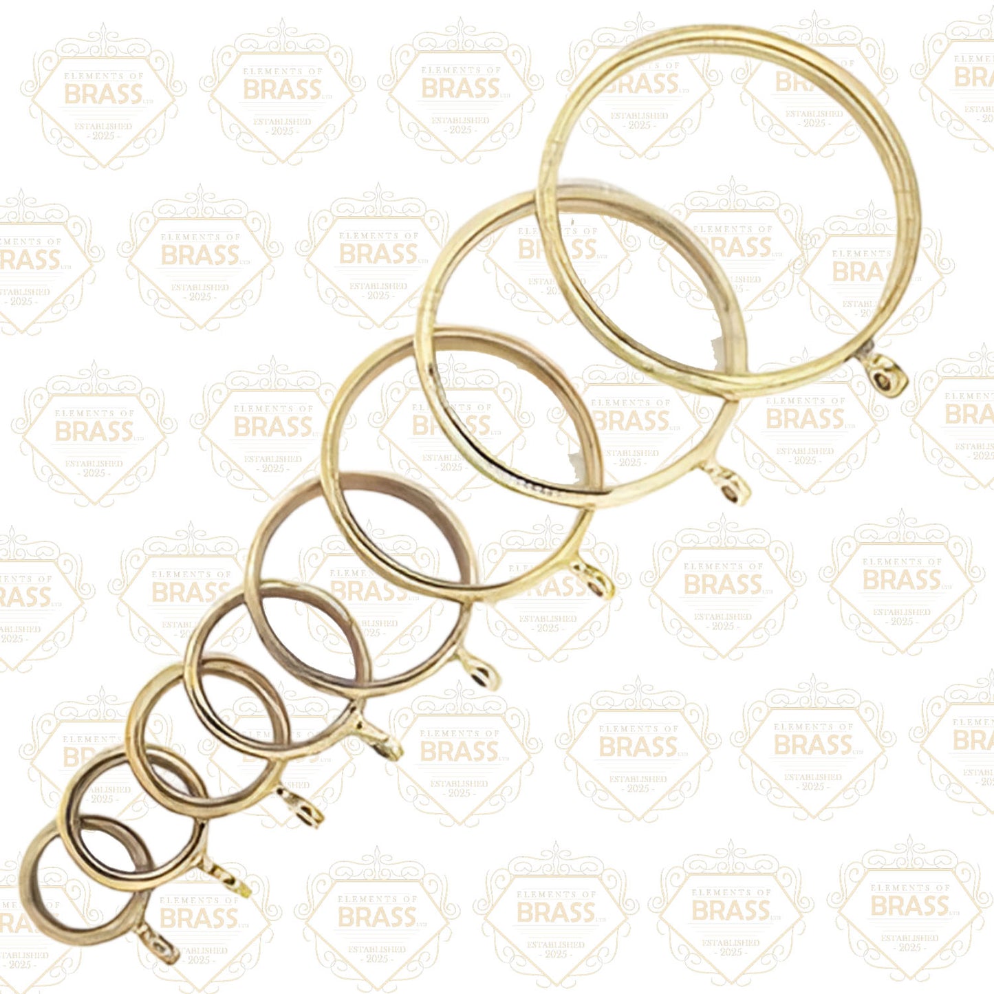 Solid Brass Curtain Rings Strong And Durable Curtain Rings For Curtain Rod In All Finishes