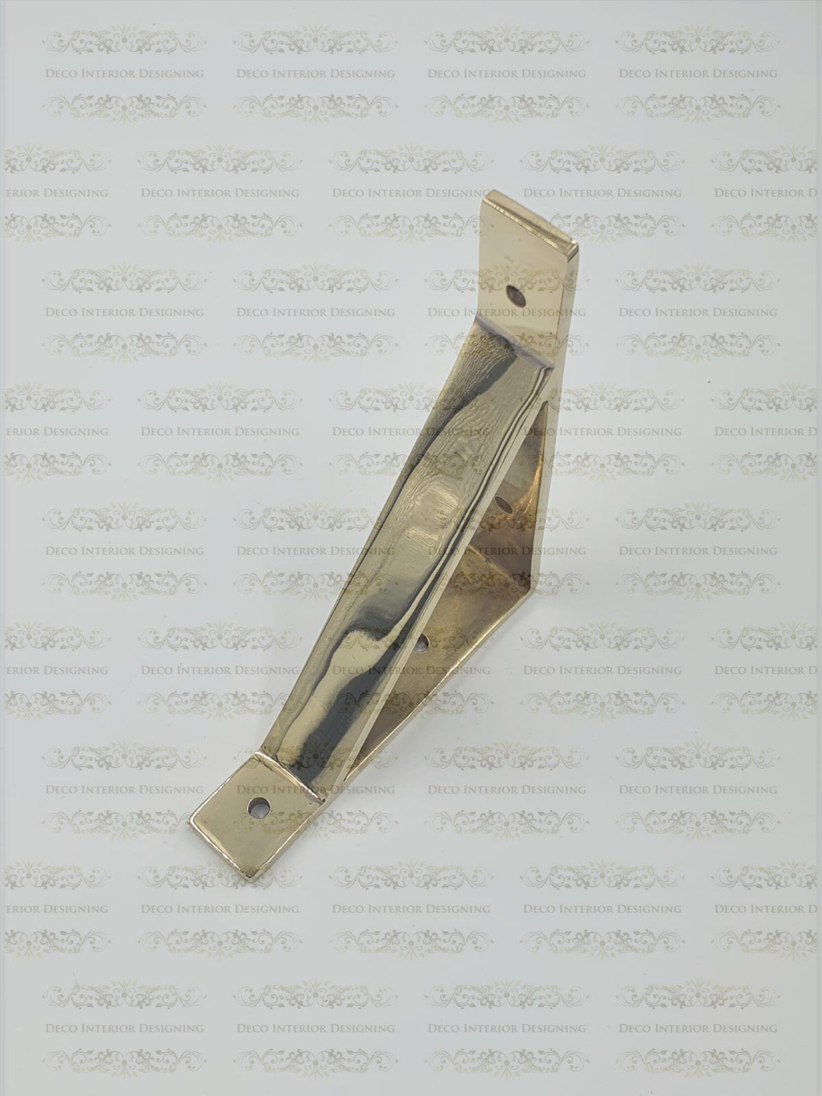 Brass Shelf Bracket Wall Mounted Shelve Brackets, Solid Bracket