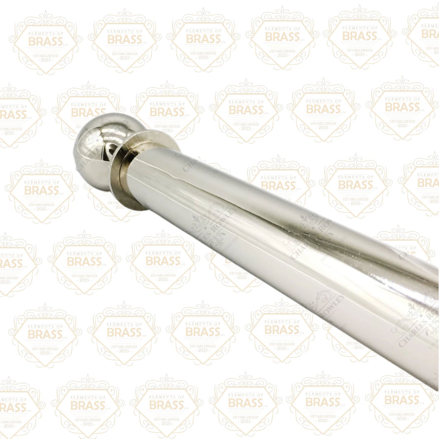 Stainless Steel Pole Set Solid And Strong Brass Plated Pole Set Curtain Pole (50mm)