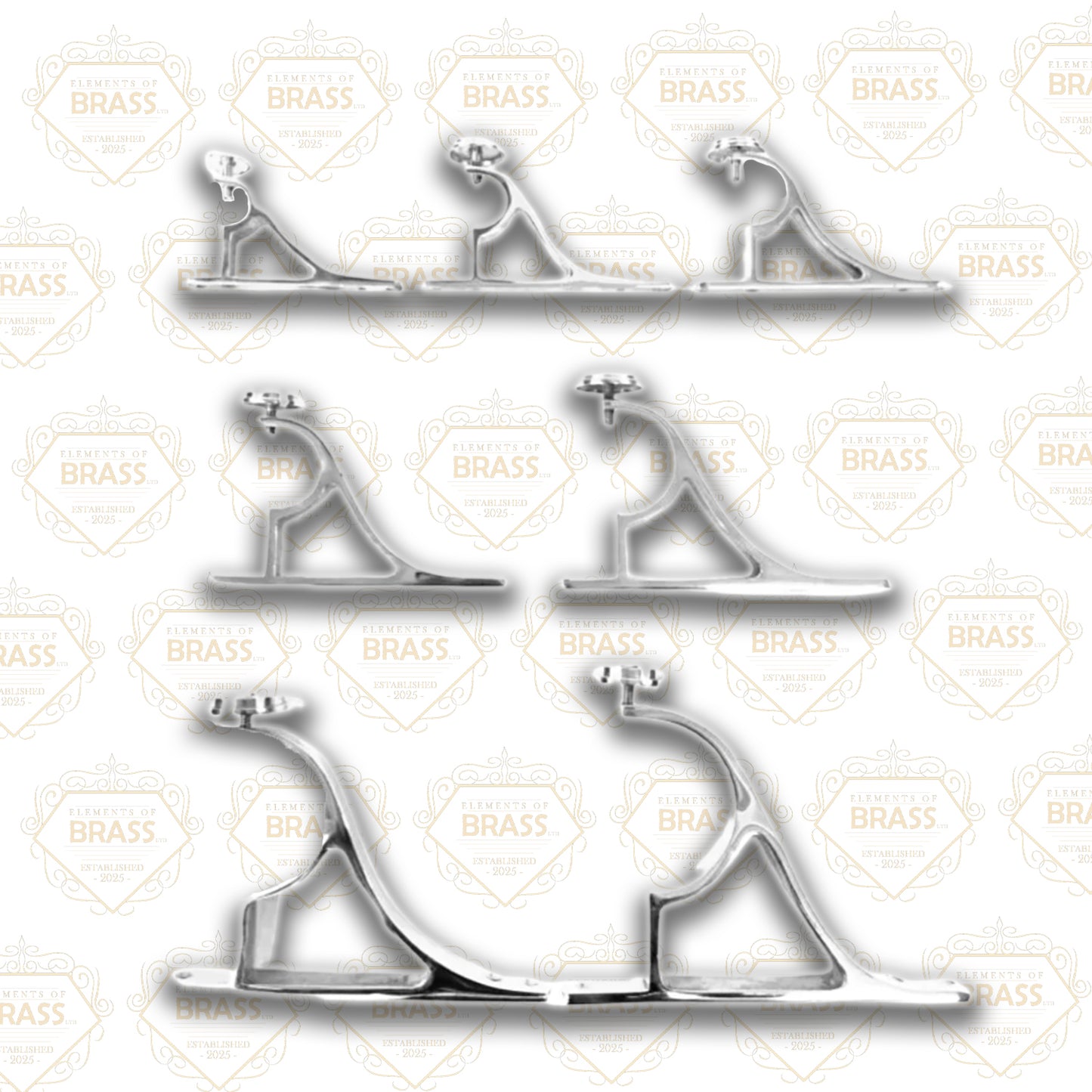 10cm Projection End Bracket, Solid End Bracket For Curtain Pole