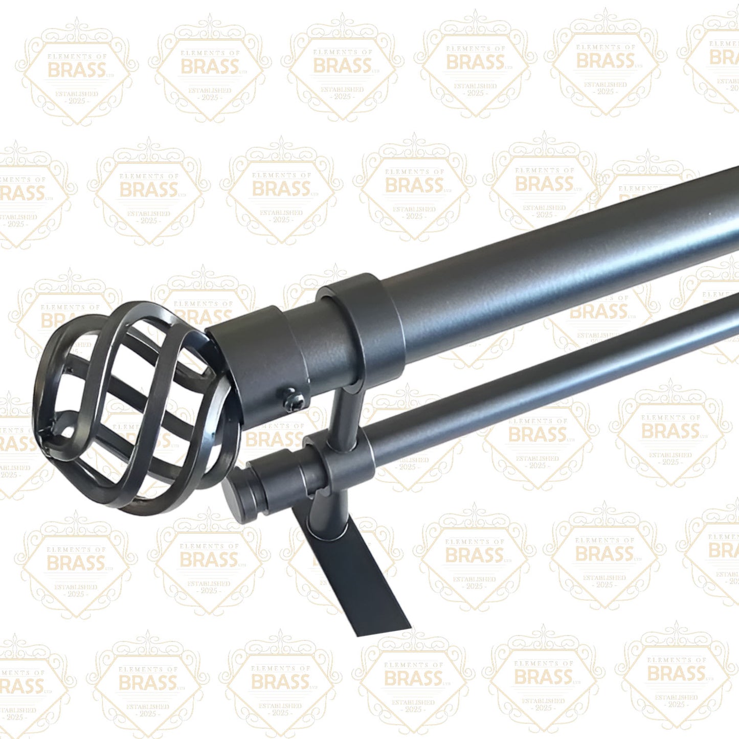 Double Metal Poles Strong And Unique Design Metal Curtain Poles