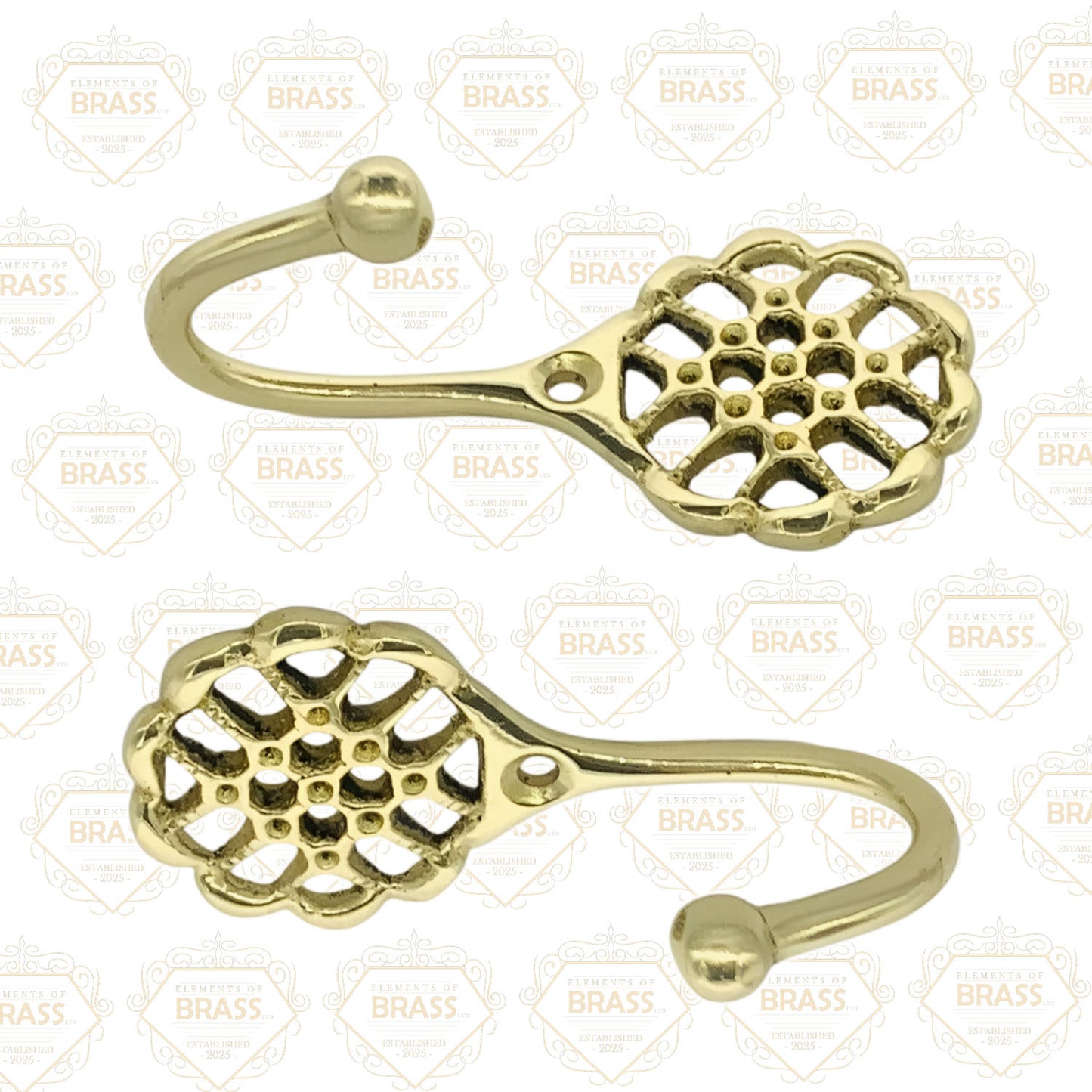 Brass Polished Hook Strong And Durable Quality Brass Hook
