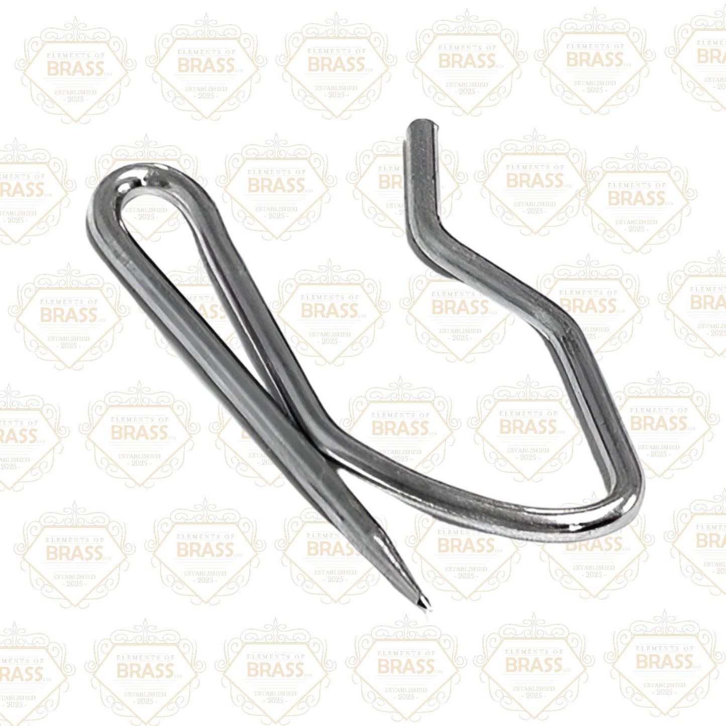 Curtain Pin Hooks, Solid Nickel Plated Wire Unique Style