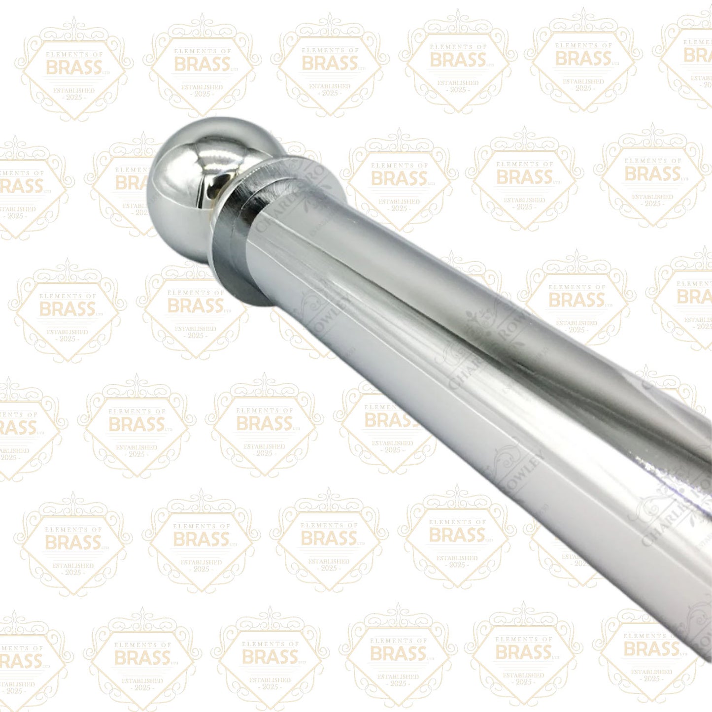 Stainless Steel Pole Set Solid And Strong Brass Plated Pole Set Curtain Pole (50mm)