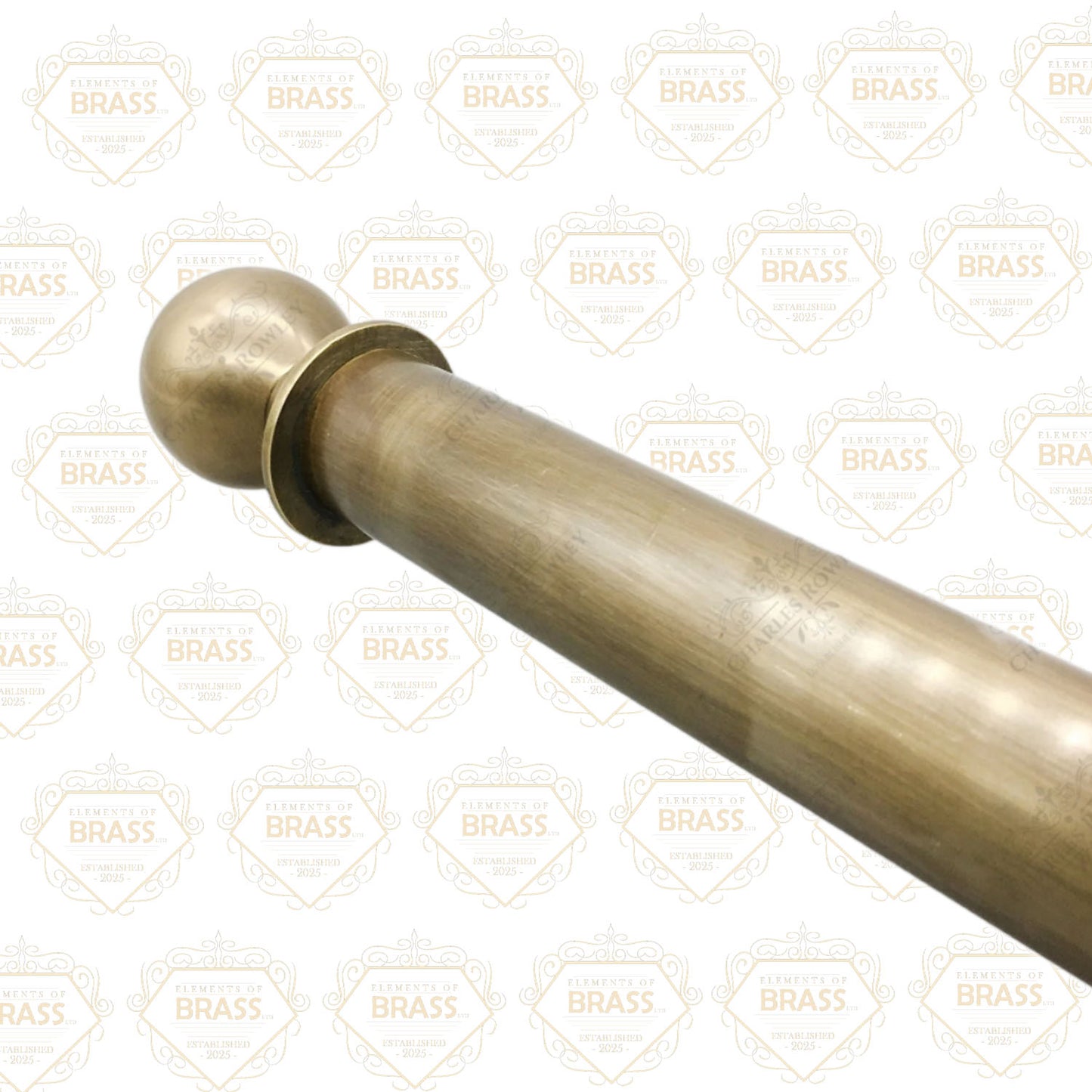 Stainless Steel Pole Set Solid And Strong Brass Plated Pole Set Curtain Pole (50mm)