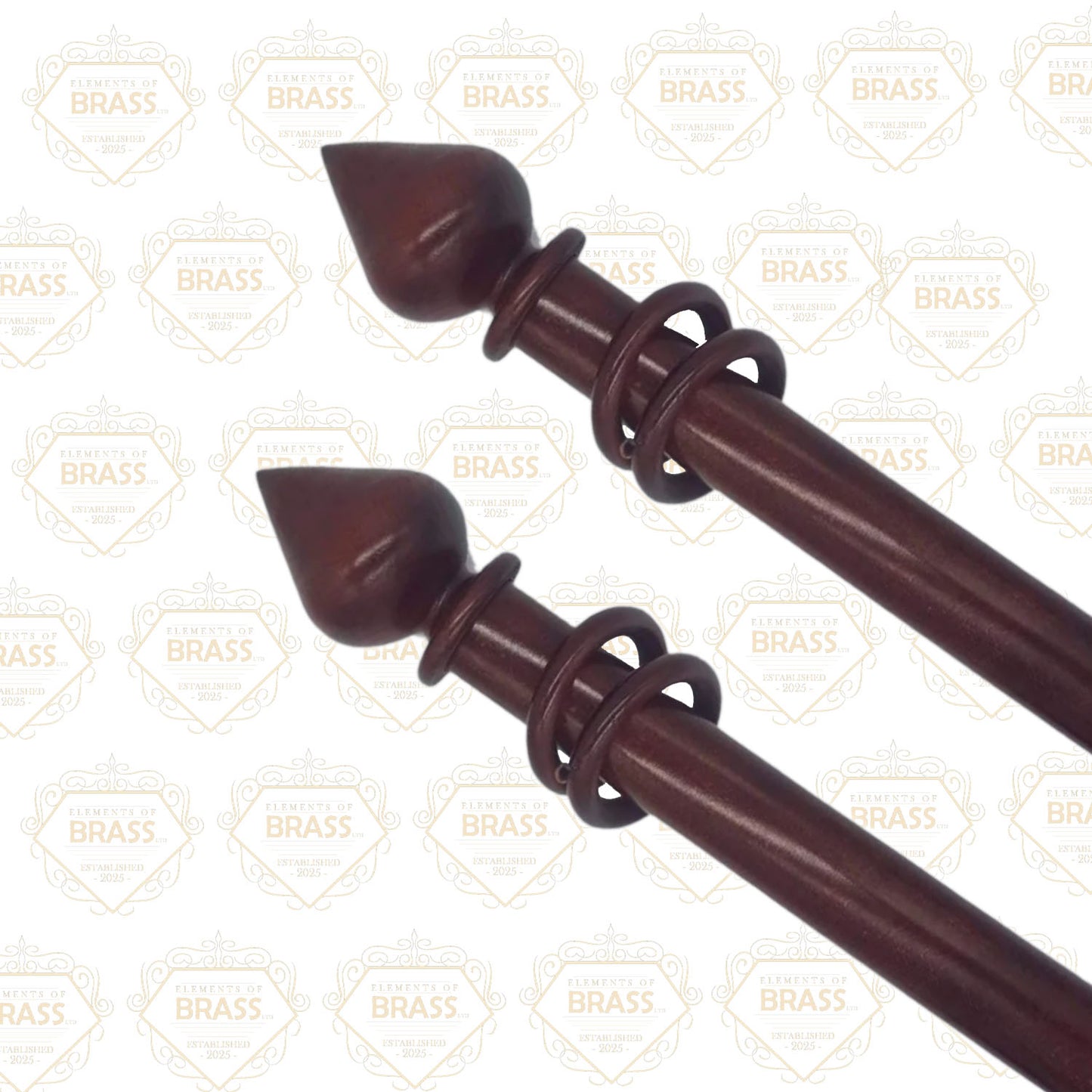 Mahogany Brown Curtain Pole, Strong And Unique Pole (50mm)