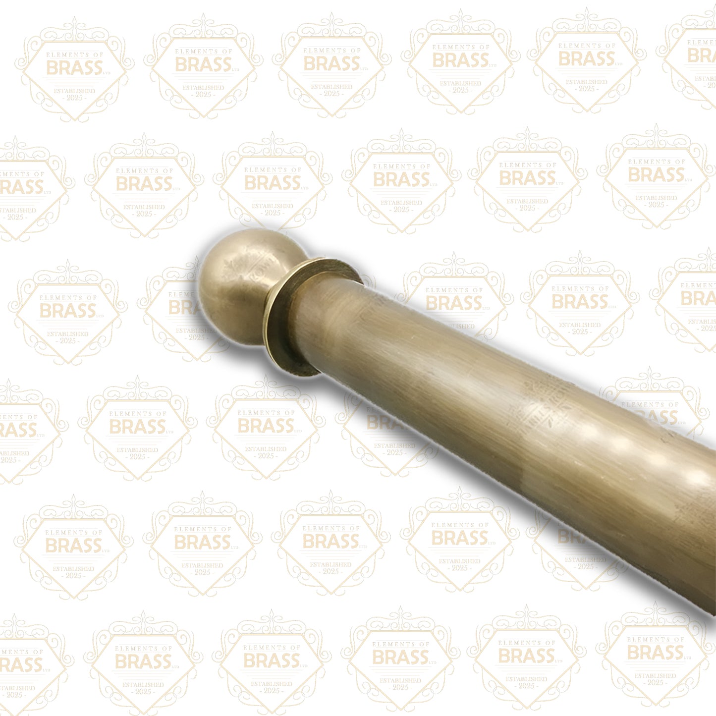Brass Pole Set (25mm Diameter), Strong Curtain Pole Set