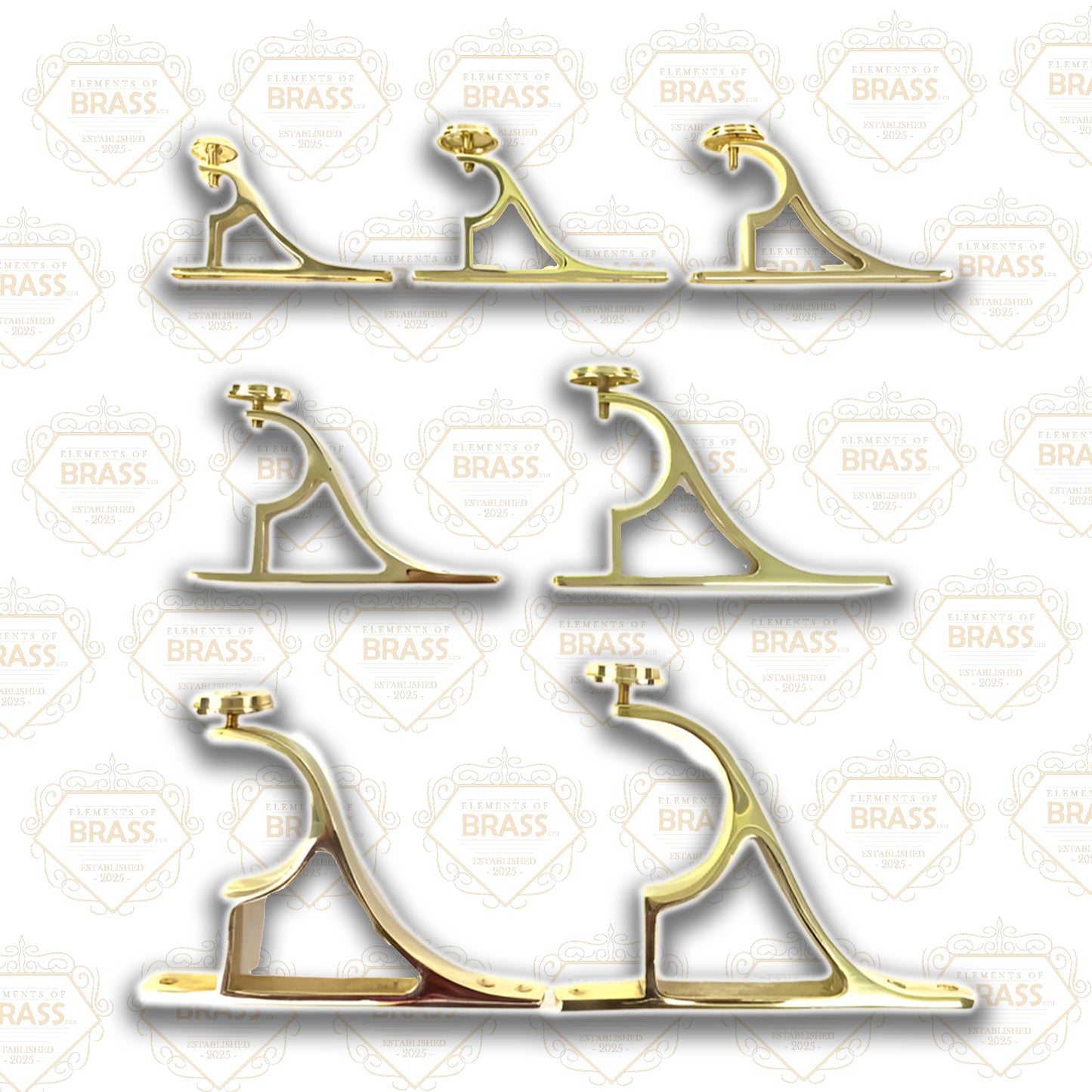 10cm Projection End Bracket, Solid End Bracket For Curtain Pole