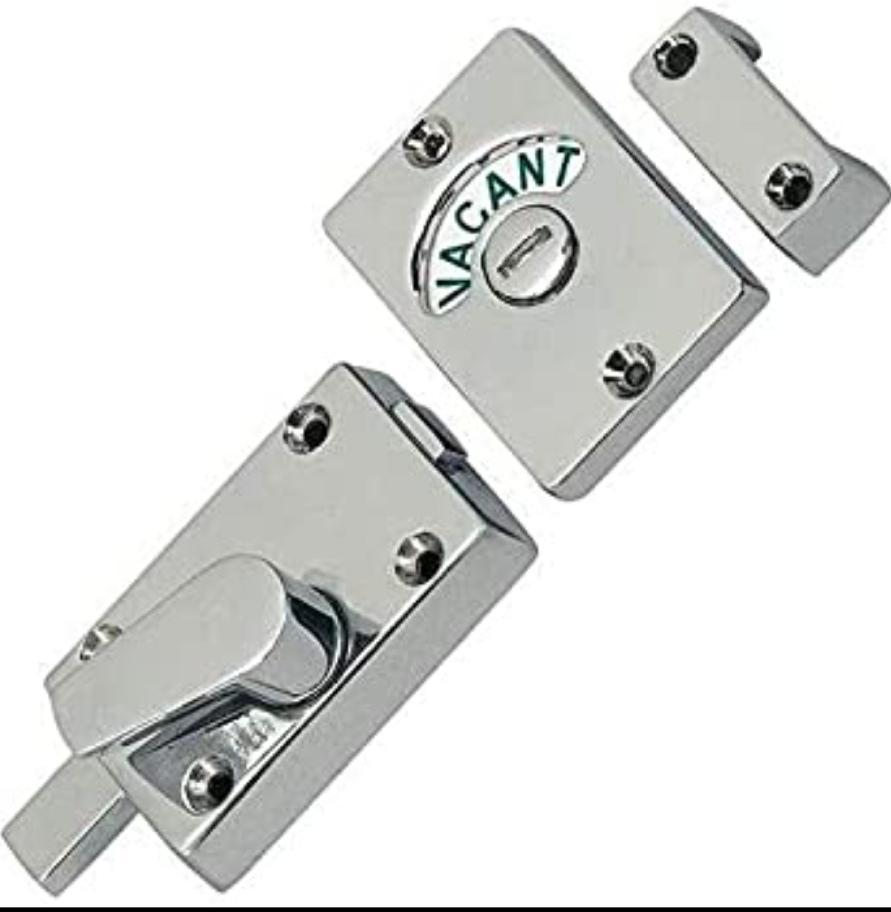 Bathroom Indicator Locks, Strong And Durable Indicator In Chrome Finish