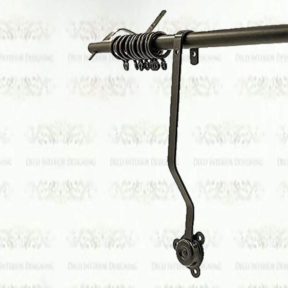 Rising Portiere Rod Black, Strong And Durable Portiere Rod (106cm)