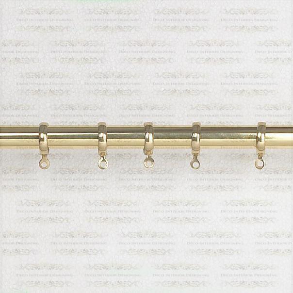 Brass Rising Portiere Rod Various Finishes With Rings
