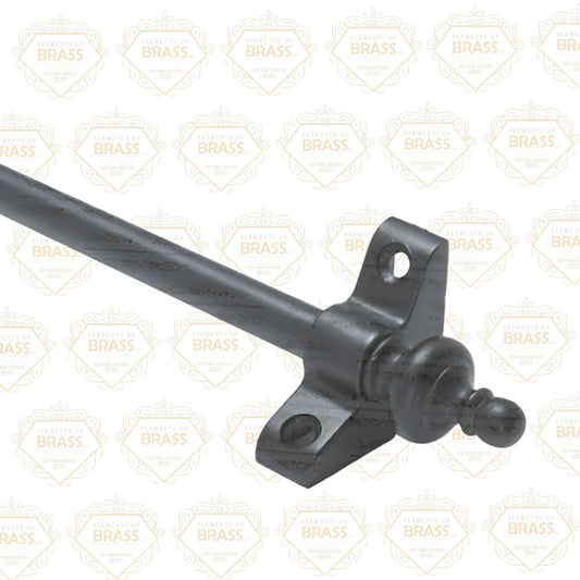 1 x Wrought Iron 3/8" x 28" Stair Rod With Urn Finial