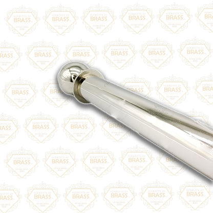 Brass Pole Set (50mm Diameter), Strong Curtain Pole Set