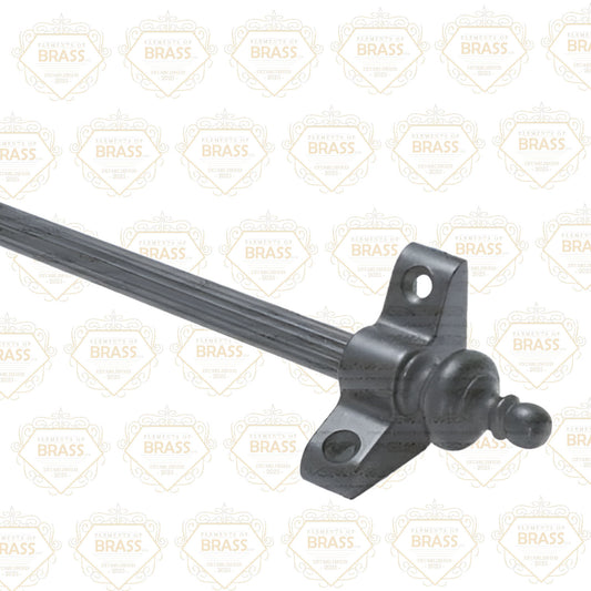 1 x Norfolk Reed Wrought Iron 3/8" x 28" Stair Rod With Urn Finial