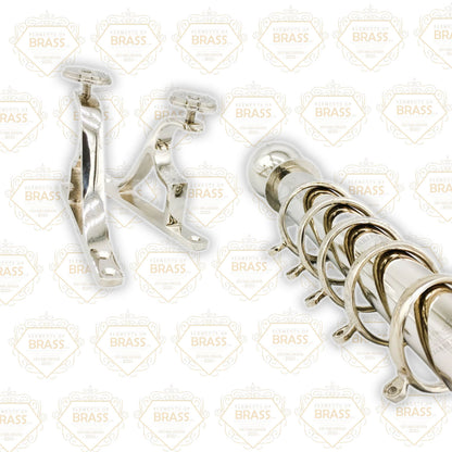 Stainless Steel Pole Set Solid And Strong Brass Plated Pole Set Curtain Pole (50mm)