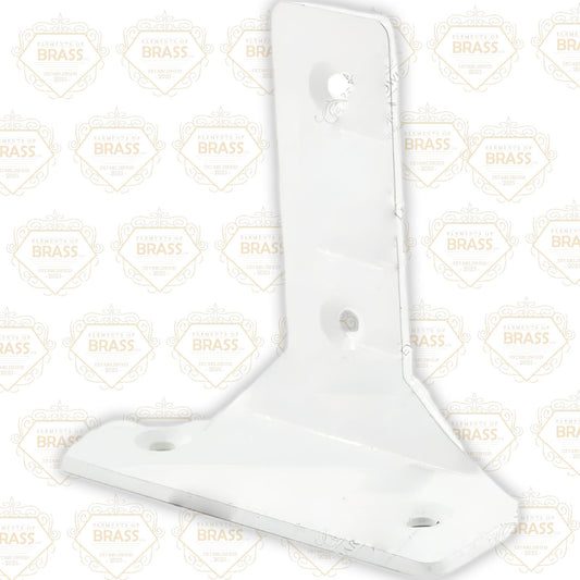 White T-Centre Bracket Pack of 20 - Curtain Rod Holder Strong And Durable Bracket