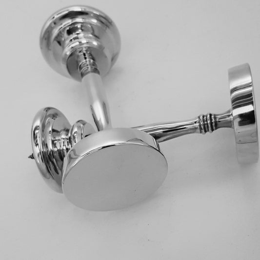 Polished Chrome Holdback. Solid Curtain Fabric Holdback