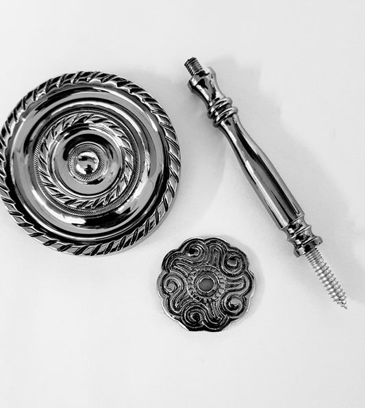 Solid Brass Holdbacks Antique Nickel