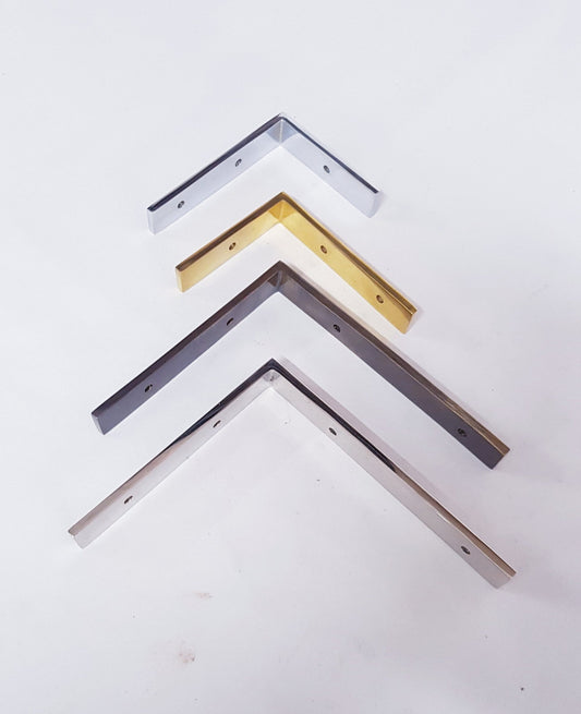 Solid Brass L Shape Shelf Brackets Wall Mounted Shelve Brackets