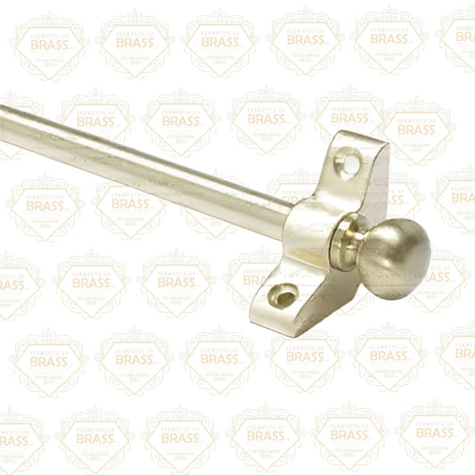 13 x Satin Brass 3/8" x 28" Stair Rods With Knob Finial