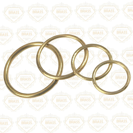 100 Pieces Of Sew On Brass Rings, Strong Solid Brass Curtain Rings