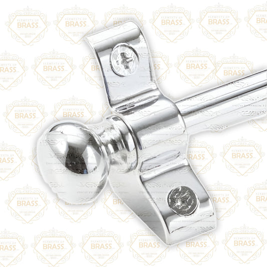 13 x Polished Chrome 3/8" x 28" Stair Rods With Ball Finial