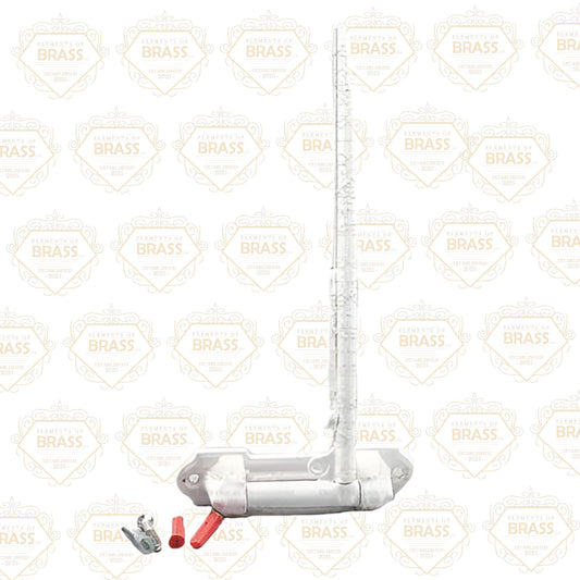 White Dormer Rod Cut Down To Size 66cm Long With Complete Screw Kit