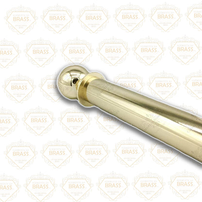 Brass Pole Set (50mm Diameter), Strong Curtain Pole Set