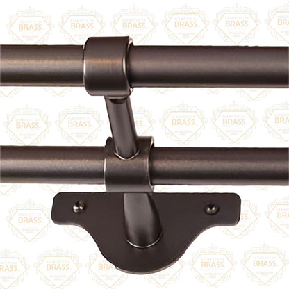 Double Metal Poles Strong And Unique Design Metal Curtain Poles