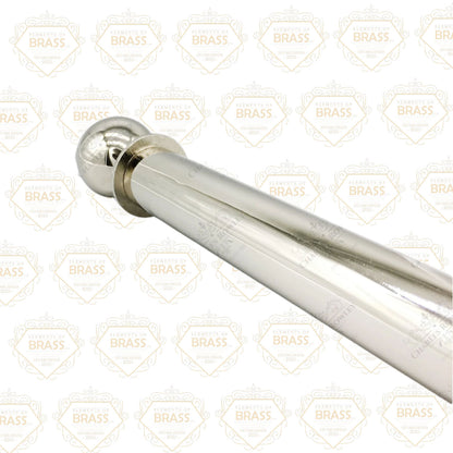 Stainless Steel Pole Set Solid And Strong Brass Plated Pole Set Curtain Pole (50mm)