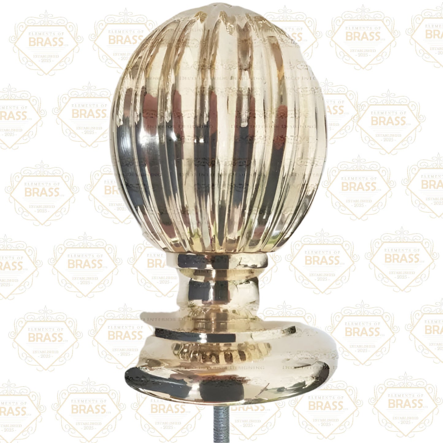 “1998” Pumpkin Brass Finials, Strong And Durable Pumpkin Finials