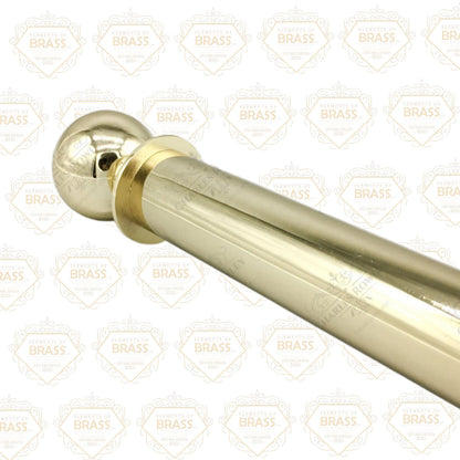 Stainless Steel Pole Set Solid And Strong Brass Plated Pole Set Curtain Pole (50mm)