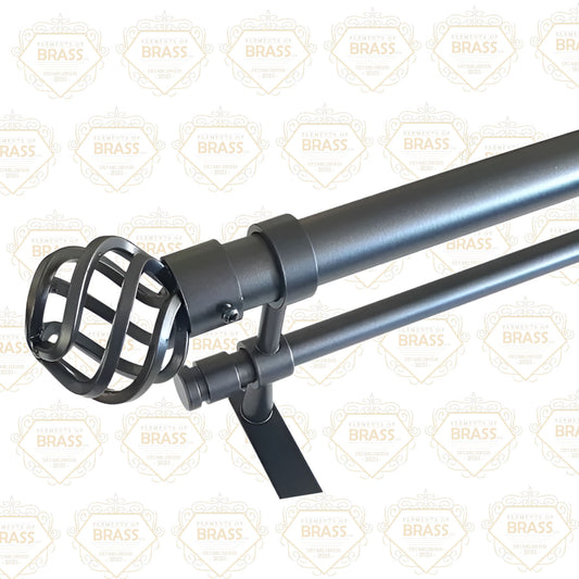 Double Metal Poles Strong And Unique Design Metal Curtain Poles