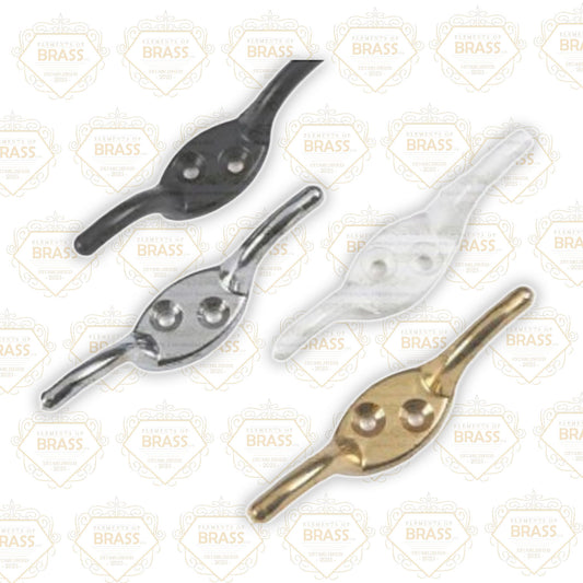 Box Of 10 Brass Cleat Hooks, Unique Cleat Hooks
