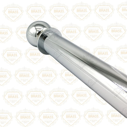 Stainless Steel Pole Set Solid And Strong Brass Plated Pole Set Curtain Pole (50mm)