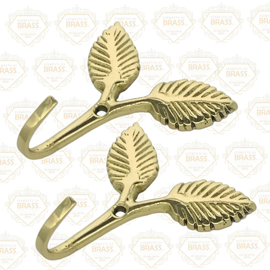 Solid Brass Hook Unique Style Polished Brass Hook