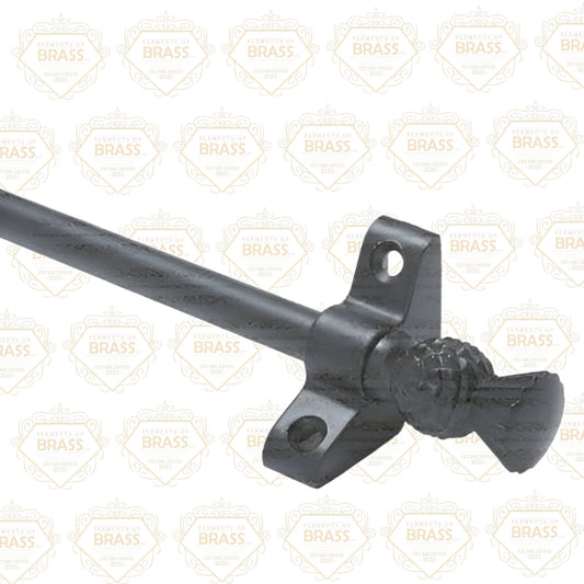 1 x Wrought Iron 3/8" x 28" Stair Rod With Thistle Finial