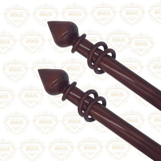Mahogany Brown Curtain Pole, Strong And Unique Pole (50mm)