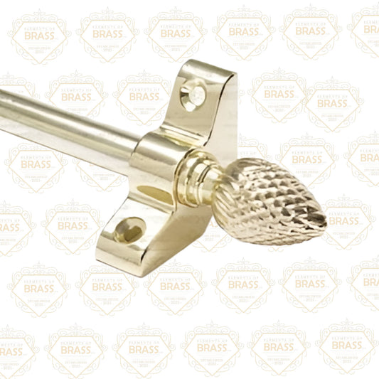 13 x Stair Rods 3/8" x 28.5" Polished Brass Stair Rods With Pineapple Finials Brand New