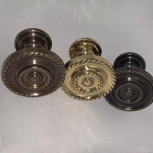 Solid Brass Georgian Holdbacks, Curtain Fabric Holdback
