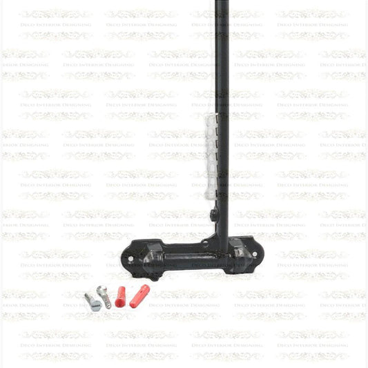 Black Dormer Rod Cut Down To Size 66cm with Complete Screw Kit