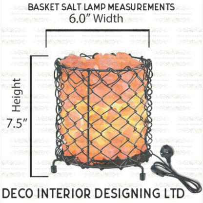 Himalayan Salt Lamp Basket Shape Himalayan Rock Salt Unique Design