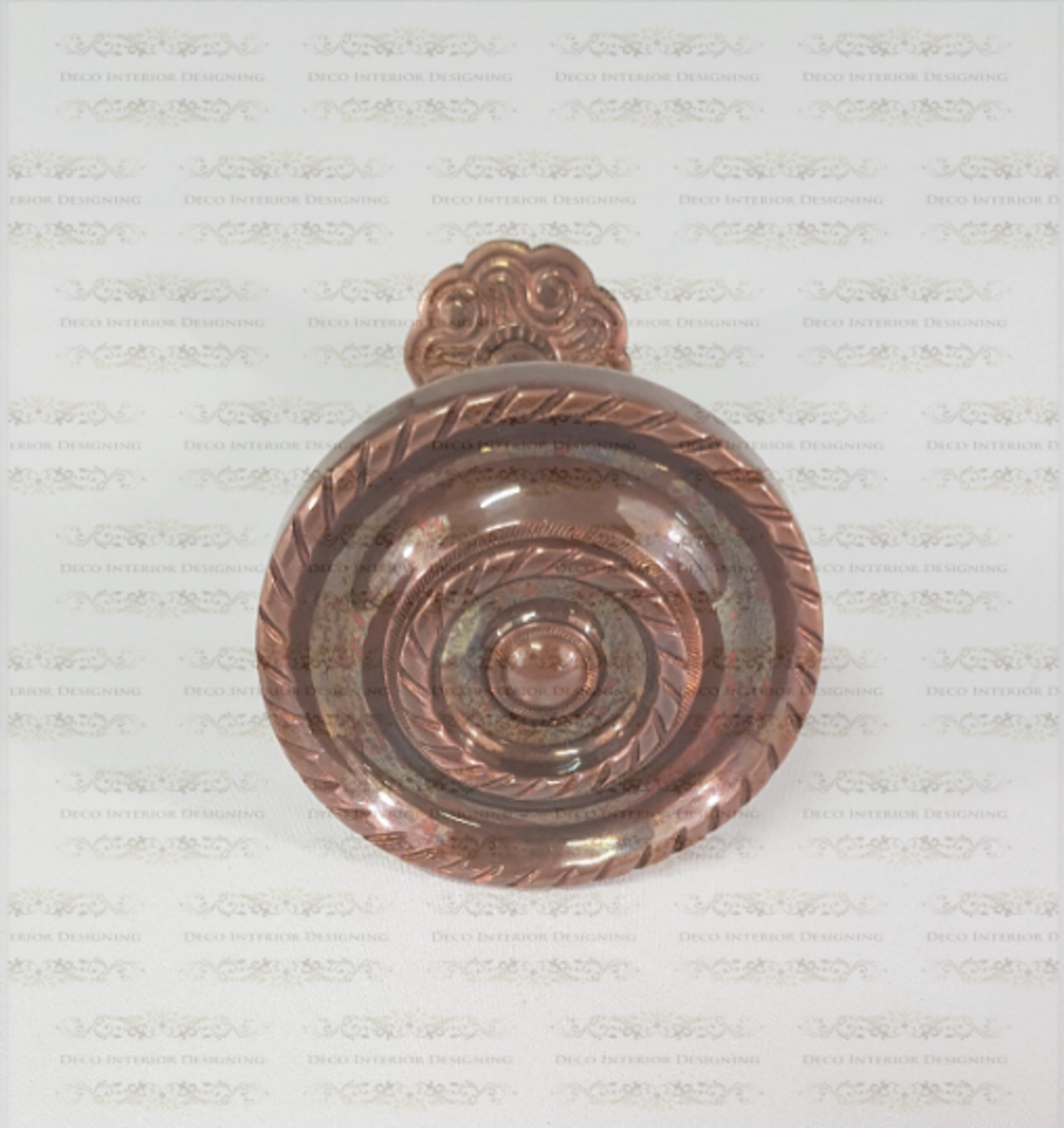 Brass Holdbacks Antique Copper, Rope Design Curtain Fabric Holdback (85mm)