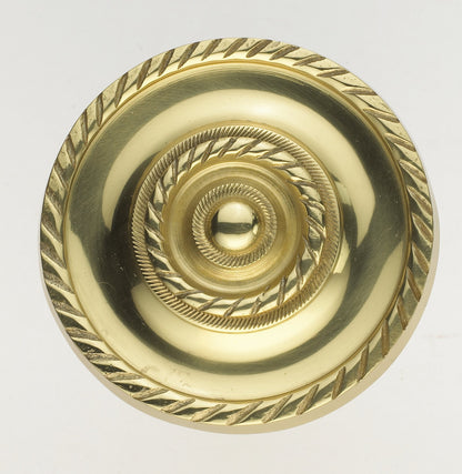 Solid Brass Georgian Holdback Rope Design Curtain Fabric Holdback